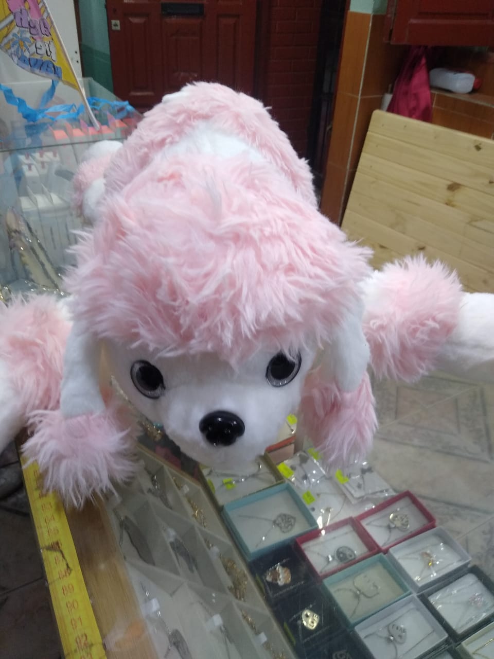Peluche Caniche Rosa